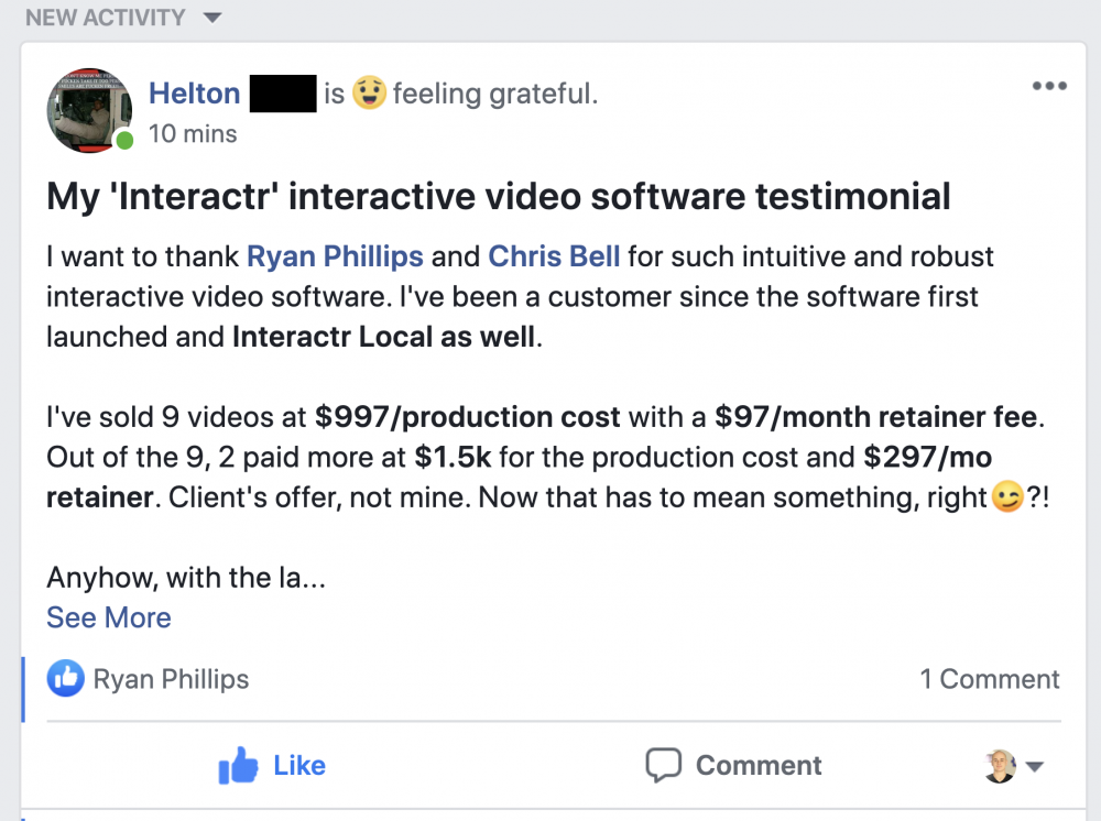 Interactr Evolution Testimonials